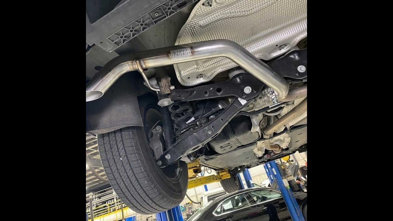 custom exhaust on a 2019 vw tiguan b2fab tiggy pipe YouTube