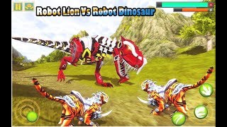 Robot Dinosaur Vs Robot Tiger Attack TRex -Dinosaur Games || Tiger Vs Dinosaur - Android Gameplay screenshot 5