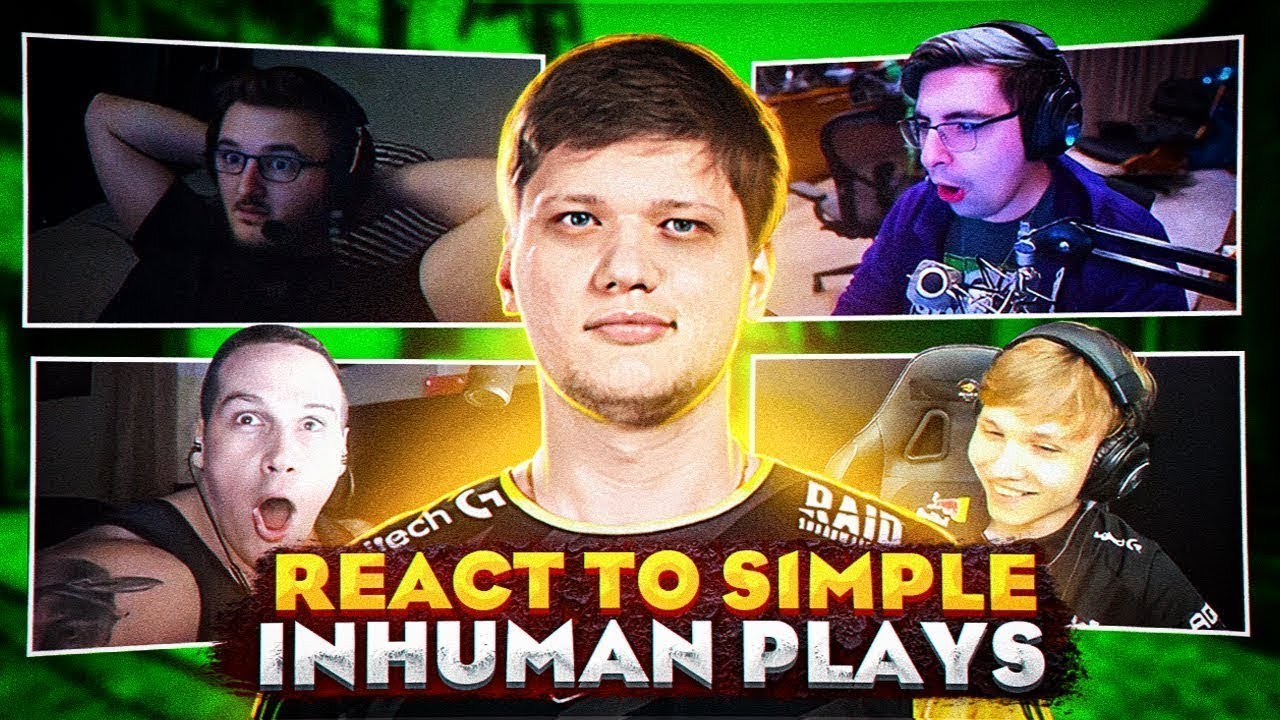 CSGO PROS REACT TO S1MPLE INHUMAN PLAYS