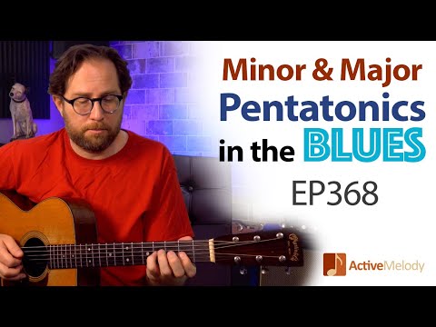 How to use the minor and major pentatonic scales in the blues  Blues Guitar Lesson  EP368