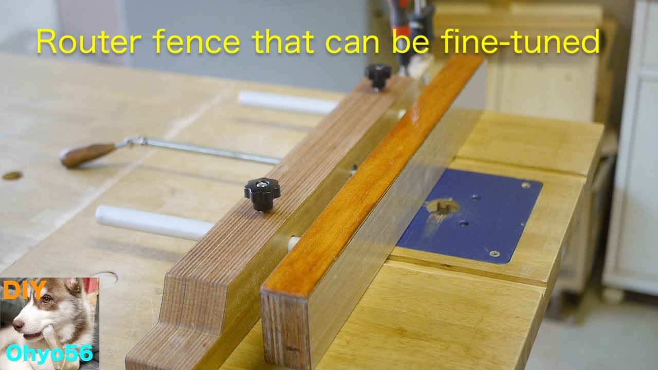 Rebating Router For Fence Posts Fine-tuning movable router fence - YouTube