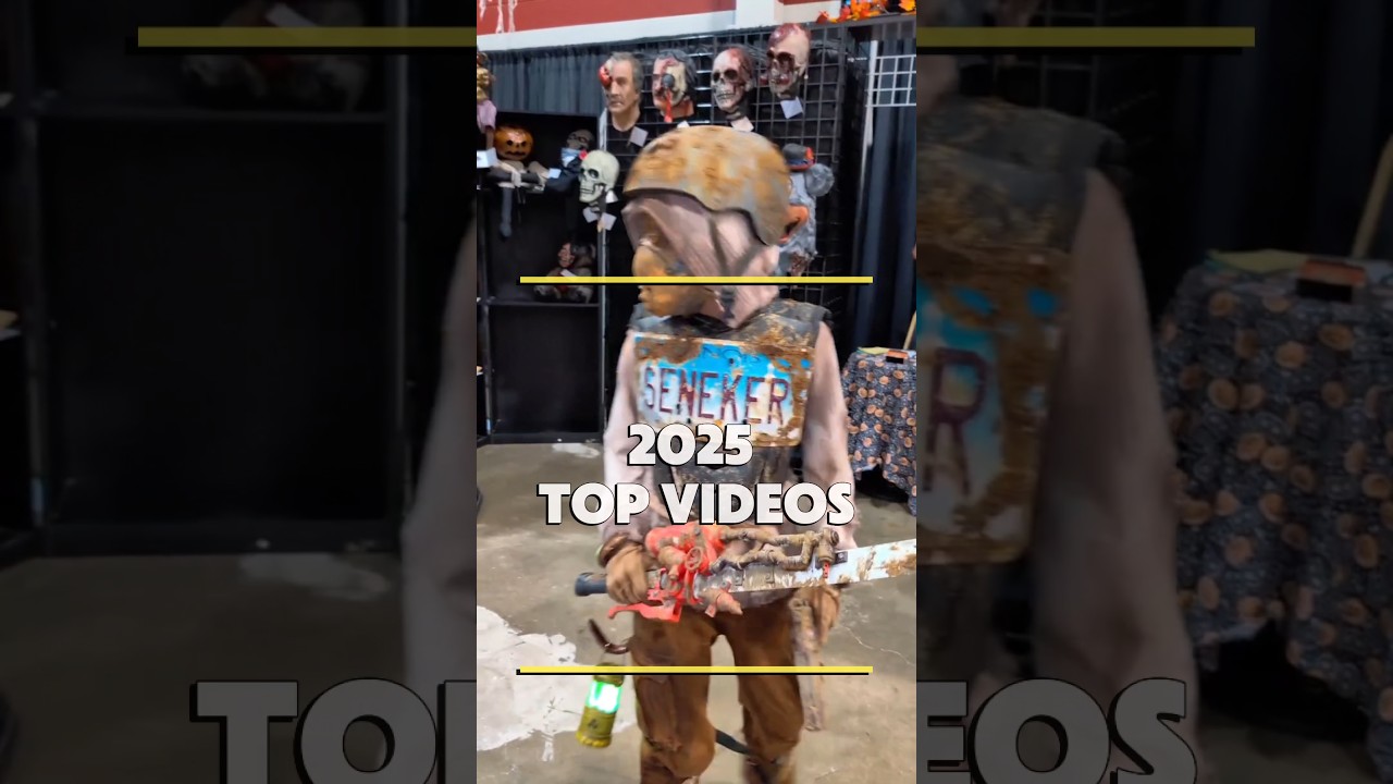 Looking back at my top 3 videos from 2025 🎊👌#horror #costume #2025