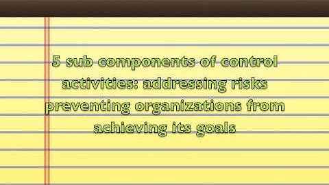 Internal Control Screencast!