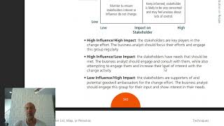 Business Analysis BABOK Guide 10.43 Stakeholder List, Map, or Personas