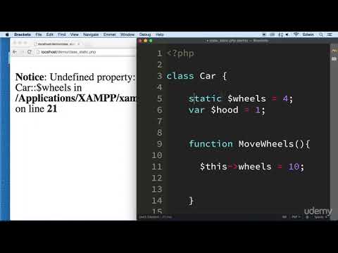 9 Static Data in Classes - OBJECT ORIENTED PHP INTRODUCTION- PHP COURSE CMS PROJECT