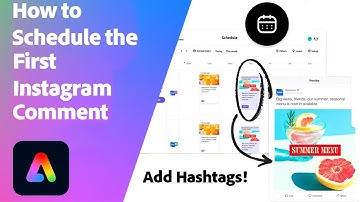 How to Schedule the First Instagram Comment | SMB Social Media Growth Hack | Adobe Express