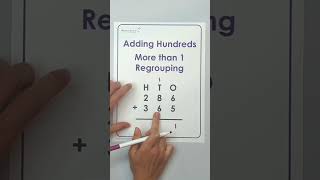Adding 3 digit numbers with regrouping (Column form) - Singapore Math Mini Tutorial #mathiseasy