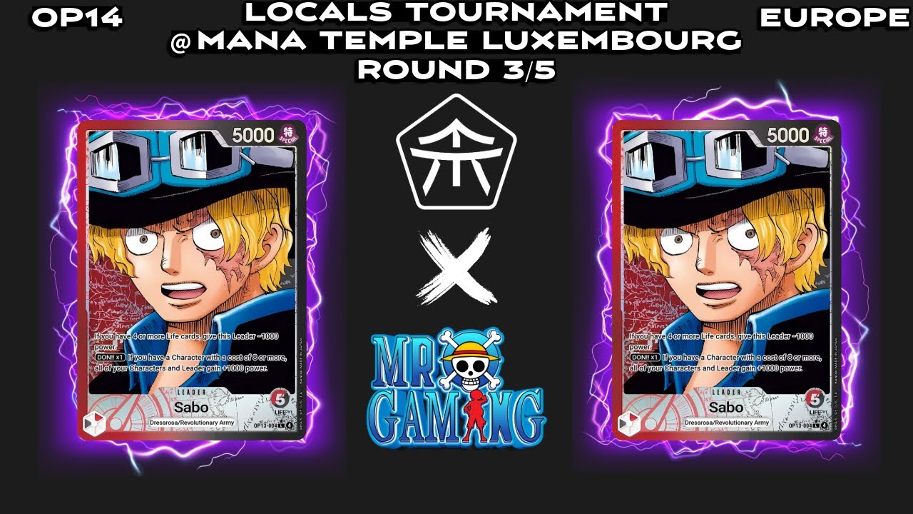 OP14 Meta Round 3/5 | OP13 Sabo vs. OP13 Sabo | Mana Temple Luxembourg Tournament Match | OPTCG