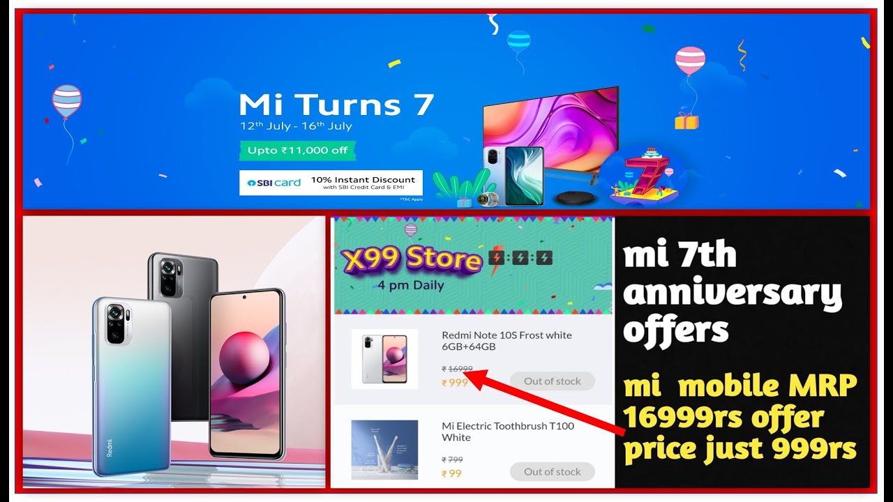 Redmi Note 10s MI Flash sale || MI Anniversary sale || mi anniversary sale 2021 offers