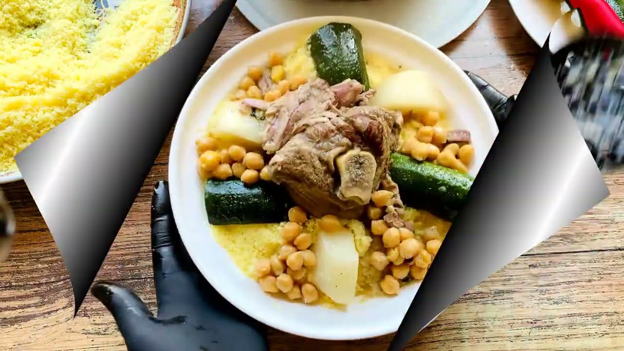 Couscous Algérois en sauce blanche, Simplicité et raffinement! YouTube