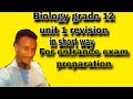 Application Of Biology Grade 12 Unit 1 Revision In Afaan Oromo Application Of Biology Grade 12 Unit 1 Revision In Afaan Oromo