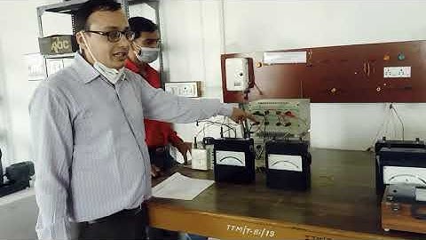 Polarity test on single phase transformer