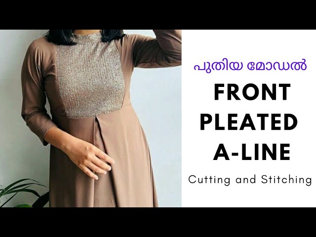 Side pleated Kurti cutting and stitching - kurti cutting - Trendy kurti  cutting step by step - YouTube