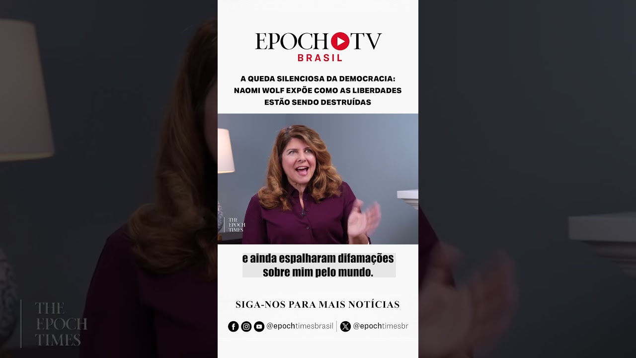 🎞️ A queda silenciosa da democracia: Naomi Wolf expõe como as liberdades estão sendo destruídas