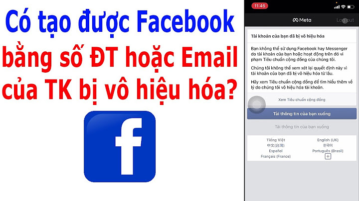 Tài khoản facebook tôi bị vô hiệu hóa năm 2024