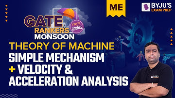 Simple Mechanism | Velocity and  Acceleration Analysis | Theory of Machines for GATE ME 2023