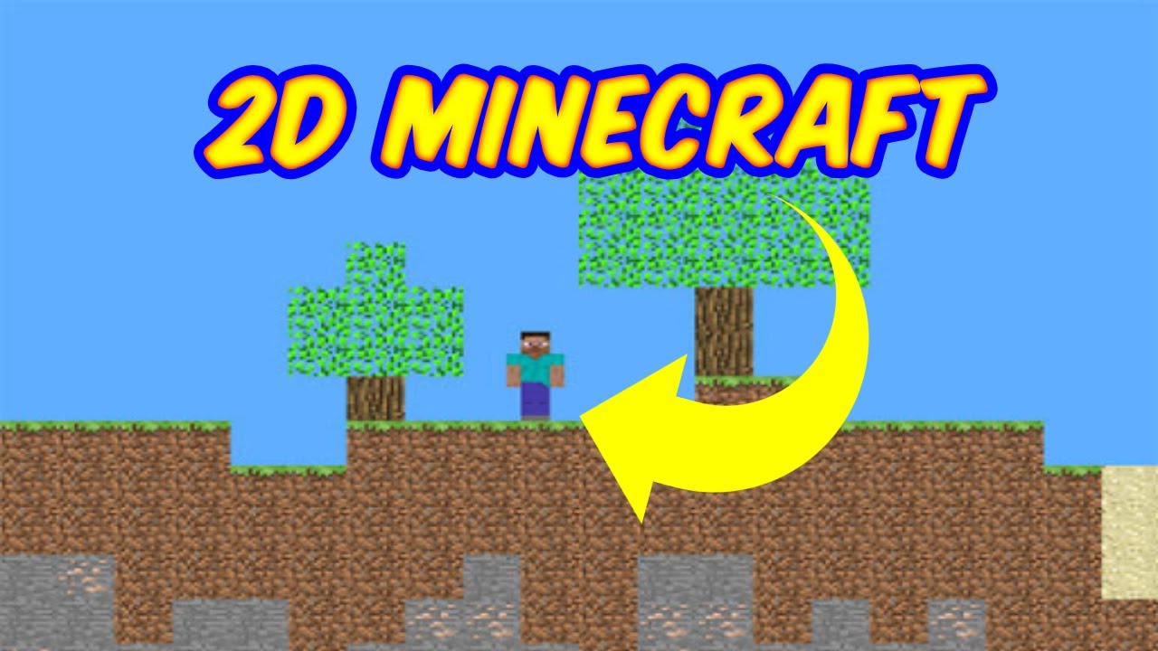 Mincraft but, Its 2D (CRAZY) - YouTube