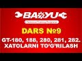 🔴DARS №9★BAOYU GT-180, 188, 280, 281, 282: XATOLARNI TO’G’IRLASH BATAFSIL JARAYONI