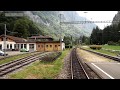 Berner Oberland Bahn (BOB) Führerstandsmitfahrt im Sommer 2015
