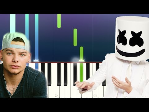 marshmello---one-thing-right-ft-kane-brown-(piano-tutorial)