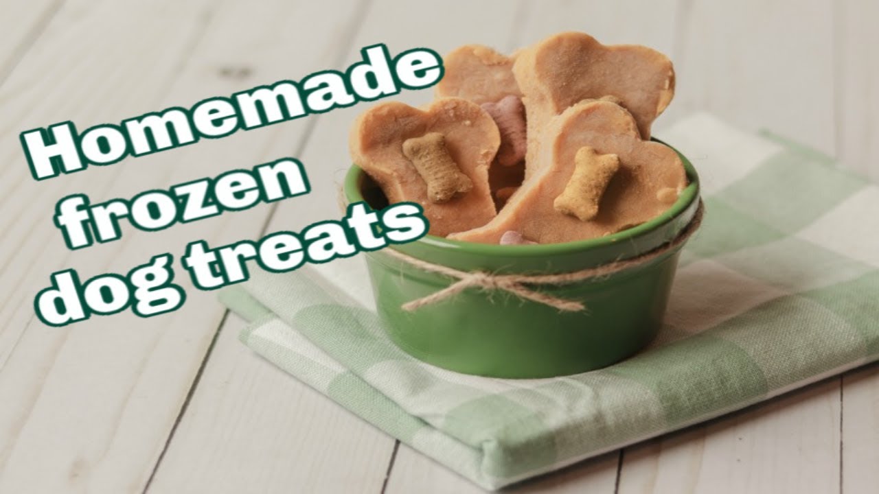 Easy homemade frozen dog treats recipe YouTube
