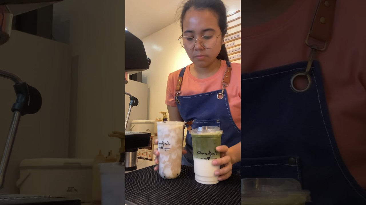 Okinawa Milktea and Matcha💚 