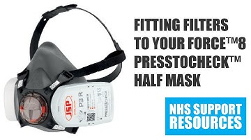 How to fit filters to your Force™8 PressToCheck™ Half Mask
