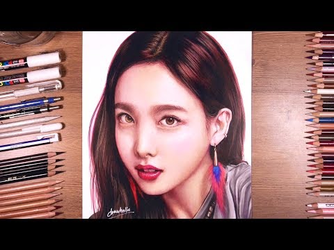 <strong>TWICE</strong> : Nayeon - Colored pencil <strong>drawing</strong> | drawholic