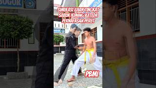 SIMULASI UJIAN TINGKAT SABUK KUNING PERNAFASAN PERUT KATEDA #kateda #martialarts #short #martialarts