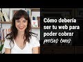 Cómo debería ser tu web para poder cobrar precios caros | Laura Ribas