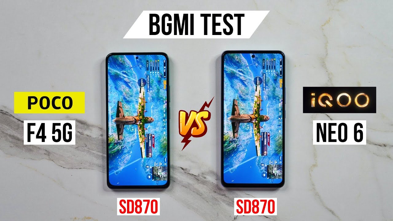 Poco F4 5G vs iQOO Neo 6 Pubg Test, Heating and Battery Test | Best Phone Under ₹30,000? 🤔