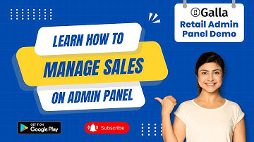 Galla.App Retail POS: Quick Product Demo - Learn How to Manage Sales on Admin Panel | Retail