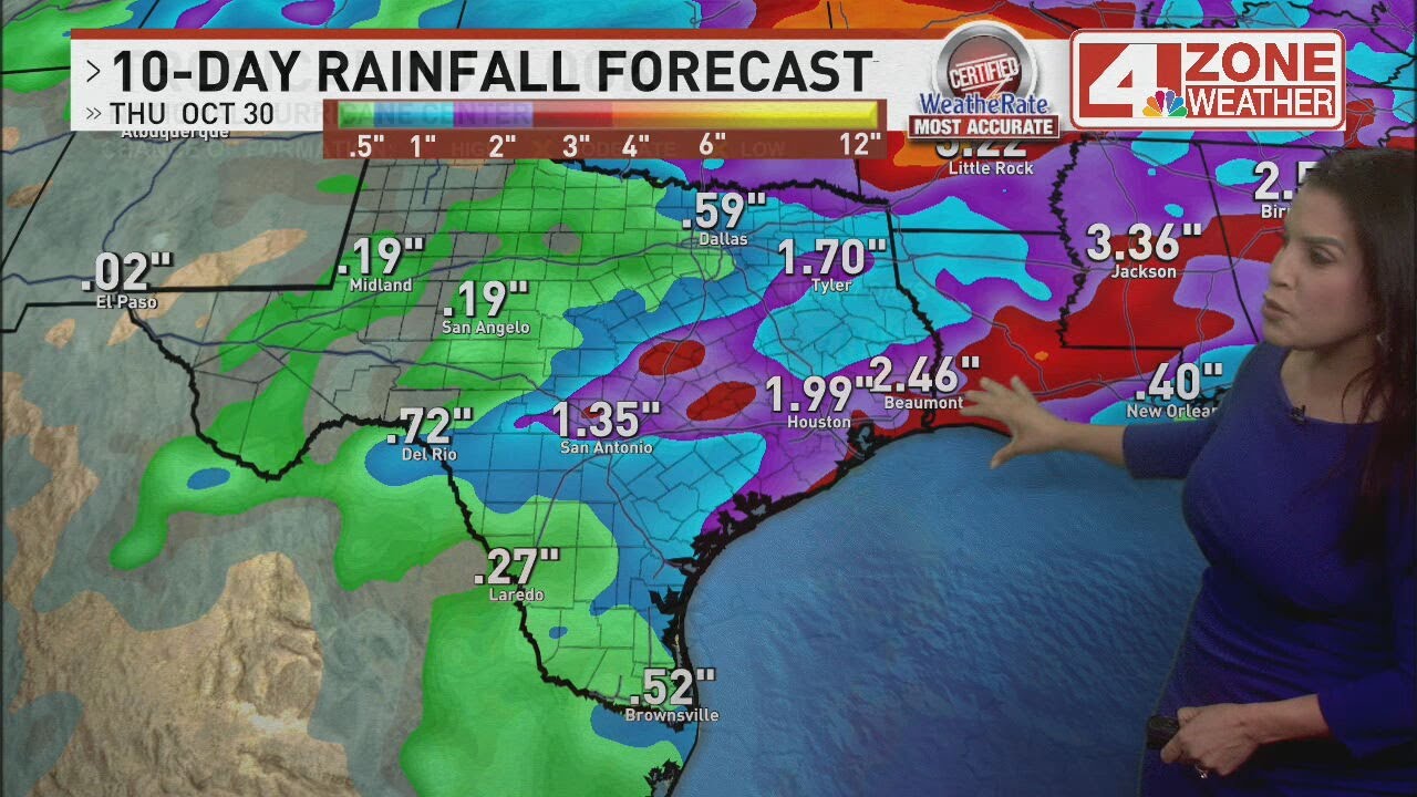 Warm week ahead with rain chances Friday and Saturday - YouTube