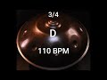 Base Rítmica 3/4 Handpan (D) 110 bpm