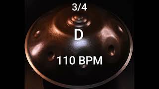 Base Rítmica 3/4 Handpan (D) 110 bpm