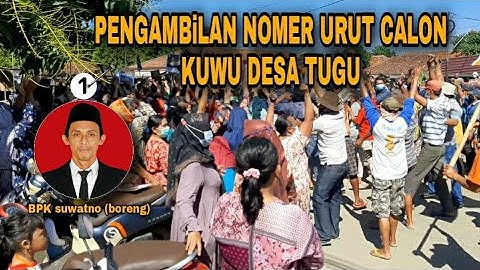 pengambilan nomer urut calon kuwu desa tugu lor | bpk suwatno | 22 .04 .2021 tugu sliyeg indramayu