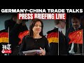 LIVE | German Economy Minister Briefs Press During First China Visit | Europe-China Talks