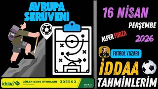 Avrupa Serüveni̇ 16 Ni̇san Perşembe İddaa Tahmi̇nleri̇