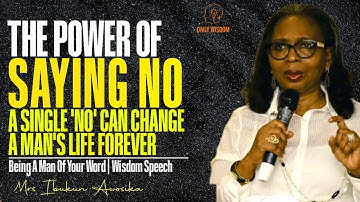 The POWeR oF Saying `NO