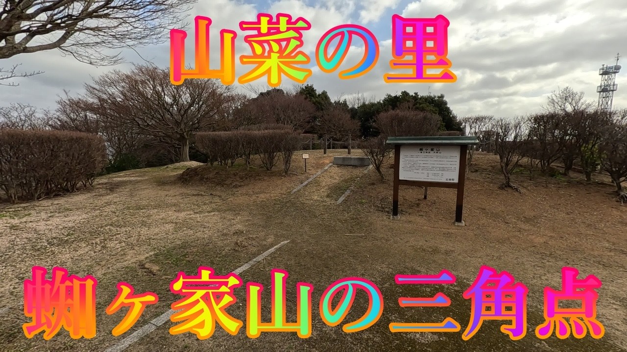 初春の季節 2月23日 月曜 曇りのち晴れ 曇空の朝 #山菜の里 蜘ヶ家山の三角点 日本 鳥取県東伯郡北栄町曲 蜘ケ家山山菜の里 @WalkingYoshi