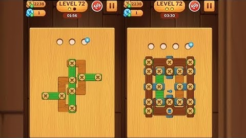 Screw Puzzle: Wood Nut & Bolt - Level 72