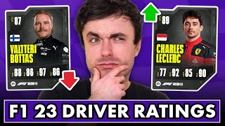 Our reaction to the F1 23 Driver RATINGS