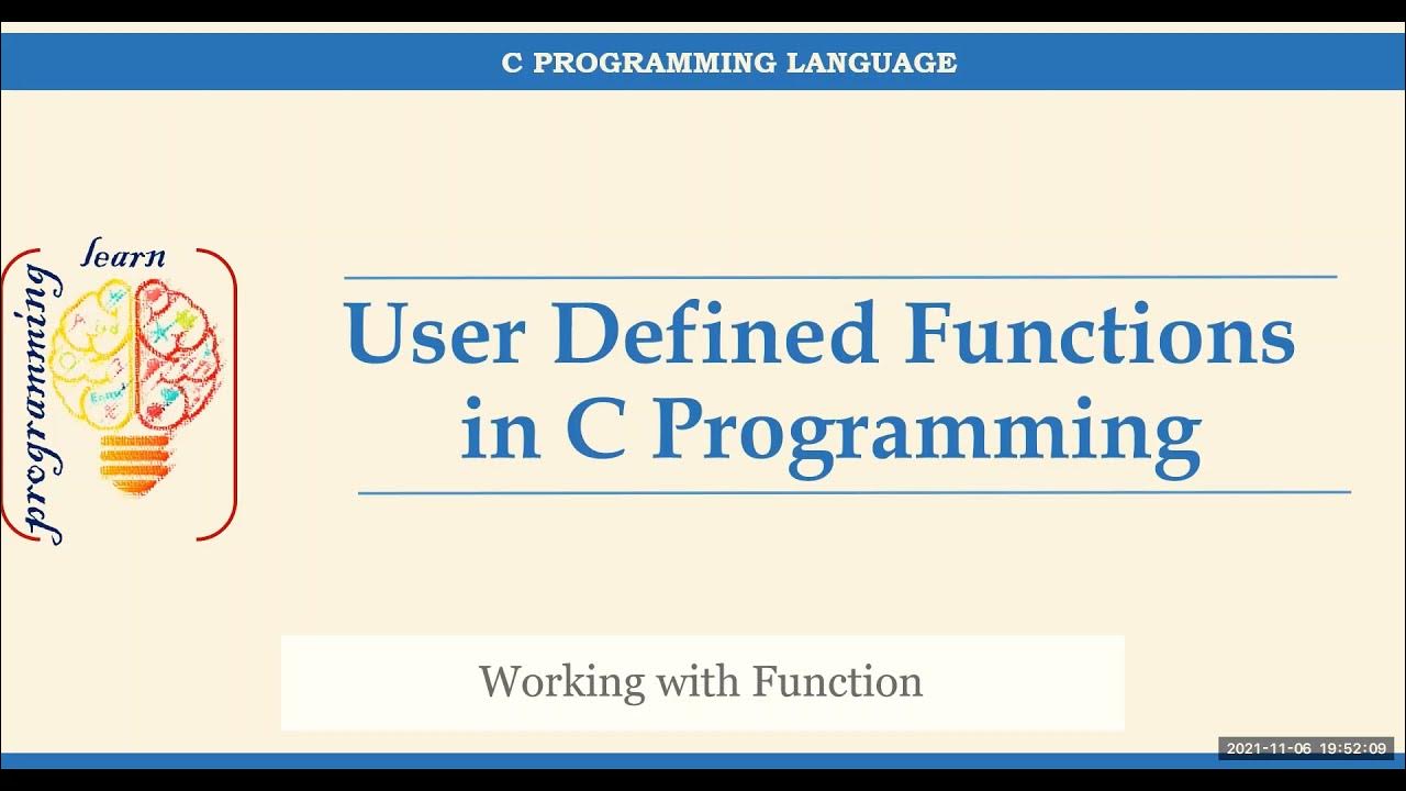 User defined function