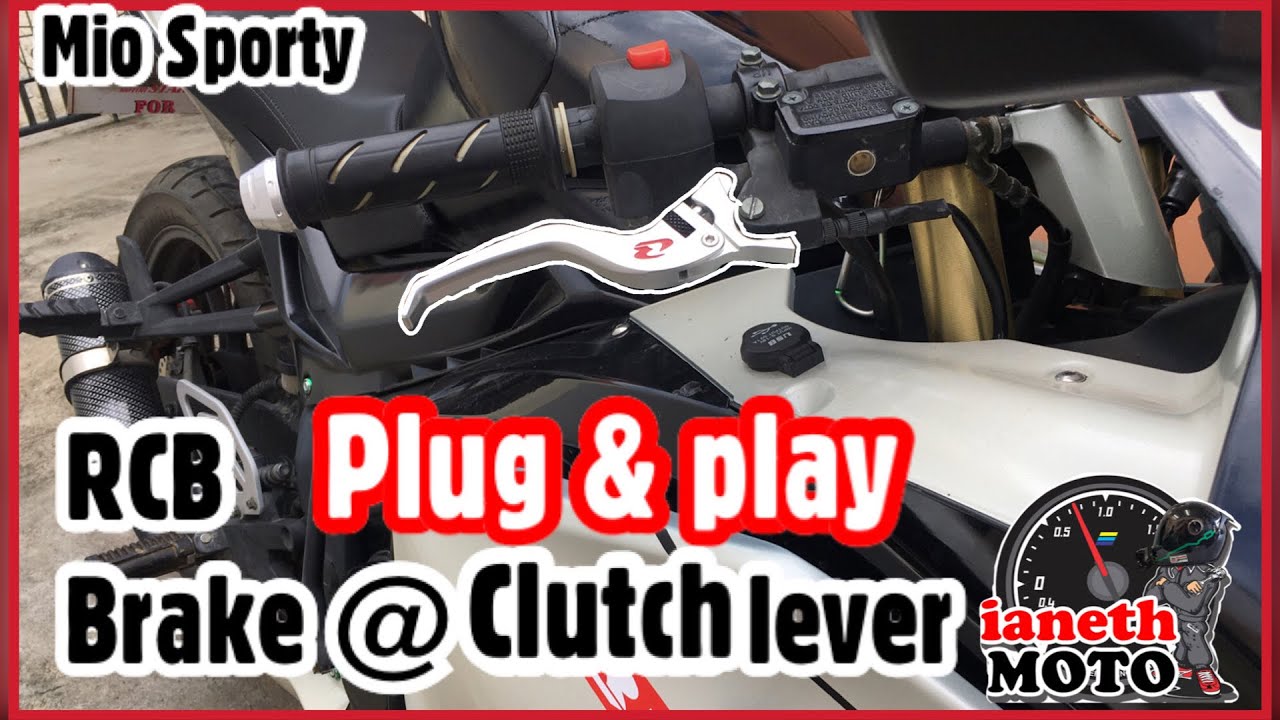 z200x black/white RCB Brake & clutch Lever (mio sporty) Installation