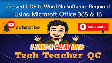 Convert PDF to Word No Software Required Using Microsoft Office 365 & 16