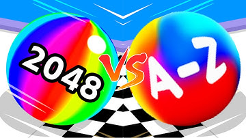 Ball Run 2048 VS A-Z Rush | All Level Gameplay Walkthrough Android,iOS New Game Mobile