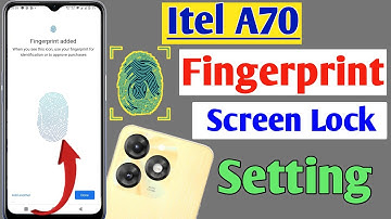 Itel A70 fingerprint screen lock | fingerprint lock setting in Itel A70 | Itel A70 pattern lock
