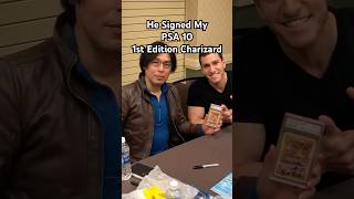 He Signed My PSA 10 Charizard 😱