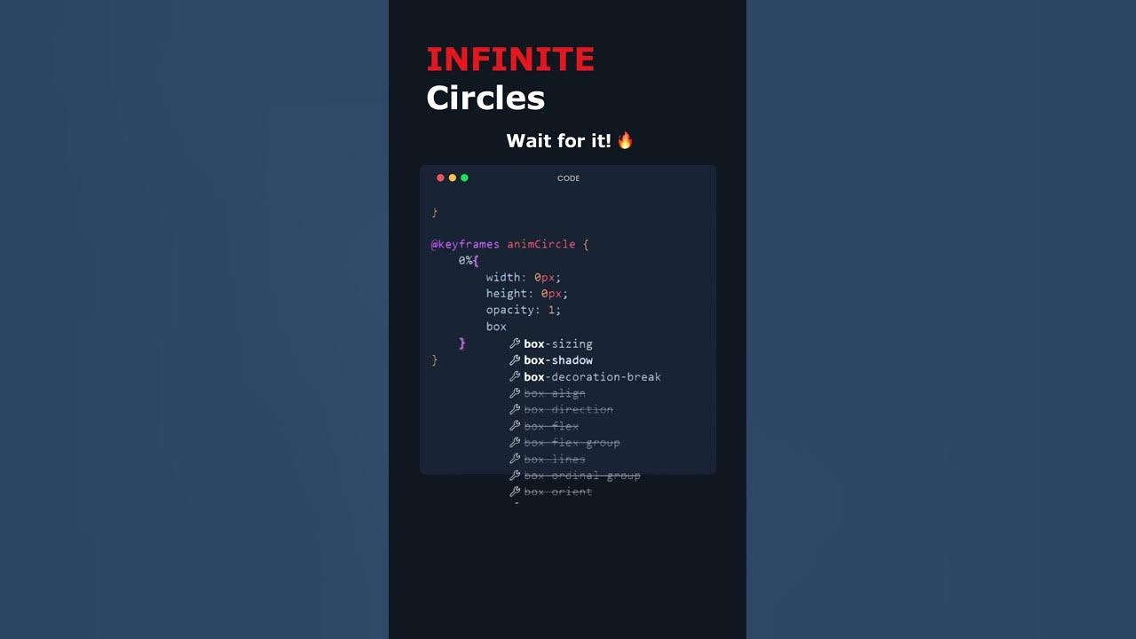 Insane CSS & Javascript Infinite Loop Effect🤩 #shorts #ytshorts - YouTube
