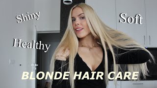 How to keep bleached blonde hair HEALTHY and SOFT ! TIPS/TRICKS screenshot 1